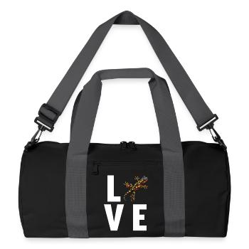 Fire Salamander Salamander - Recycled Duffel Bag - black/graphite grey - Front