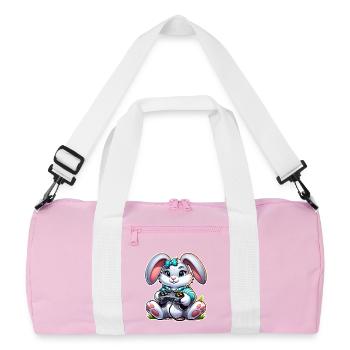 Jeux de Pâques - Sac de sport recyclé - rose/blanc - Devant