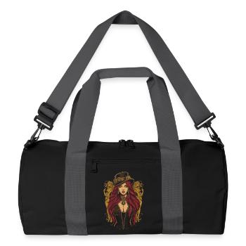 Femmes Steampunk Magnifiques Steampunk - Sac de sport recyclé - noir/gris graphite - Devant