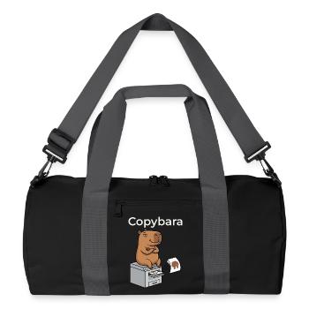 Copybara Capybara sur l’humour de bureau de la photocopieuse - Sac de sport recyclé - noir/gris graphite - Devant