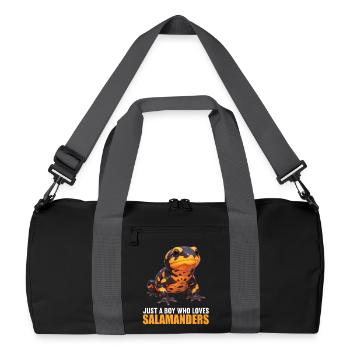 Fire Salamander Salamander - Recycled Duffel Bag - black/graphite grey - Front
