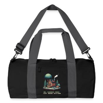 Sandbox Mode IRL | Tiny House Lifestyle - Recycled Duffel Bag - black/graphite grey - Front