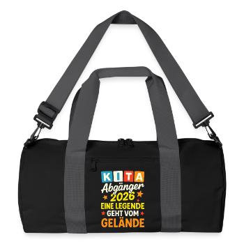 KIta Graduate Farewell Graduation Graduation Gift - Recycled Duffel Bag - black/graphite grey - Front