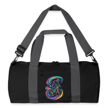 Vététiste - Sac de sport recyclé - noir/gris graphite - Devant
