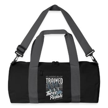 Voiture manuelle, entraînée classiquement - Sac de sport recyclé - noir/gris graphite - Devant