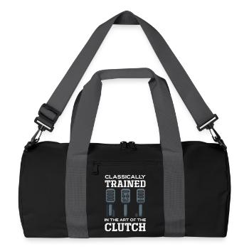 Voiture manuelle, entraînée classiquement - Sac de sport recyclé - noir/gris graphite - Devant