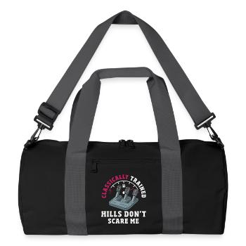 Voiture manuelle, entraînée classiquement - Sac de sport recyclé - noir/gris graphite - Devant