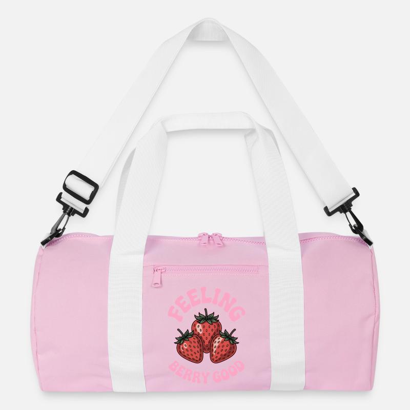 Erdbeeren Sprüche Lustiges Erdbeeren Geschenk Recycelte Duffel Bag