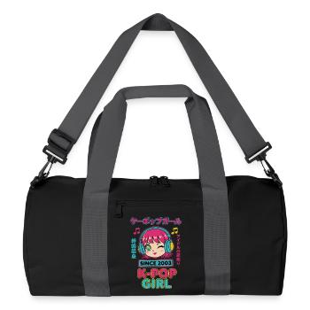 Since 2003 K-Pop Girl Korean Music Cute Anime - Recycled Duffel Bag - black/graphite grey - Front