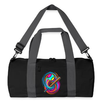 Batte de baseball et balle - Sac de sport recyclé - noir/gris graphite - Devant