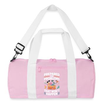 Overloaded Backpacking Chaotis Luggage - Recycled Duffel Bag - pink/white - Front