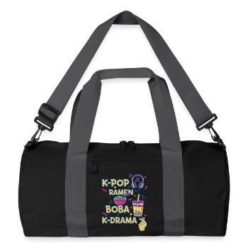 K-Pop Ramen Boba K Drame Musique coréenne Fans de Kpop - Sac de sport recyclé - noir/gris graphite - Devant