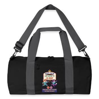 Keep Calm And Listen To K-Pop Your Daily Dose Of - Recycled Duffel Bag - black/graphite grey - Front