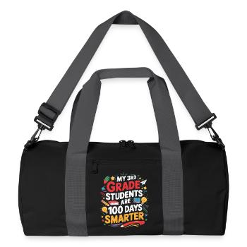 Third Class: 100 Days Smarter - Recycled Duffel Bag - black/graphite grey - Front