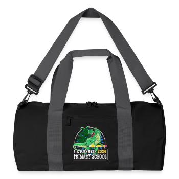 Last Day Of Primary School Graduation 2026 T-Rex - Recycled Duffel Bag - black/graphite grey - Front