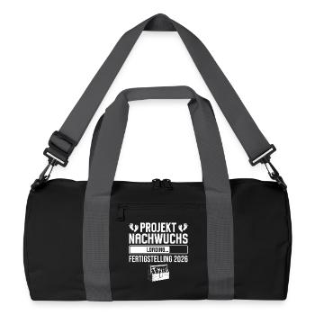 Project Young Talent 2026 Craftsman Dad - Recycled Duffel Bag - black/graphite grey - Front