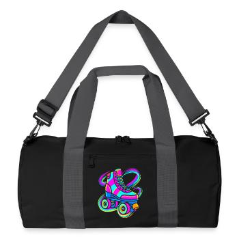 Roller-skate - Recycled Duffel Bag - black/graphite grey - Front