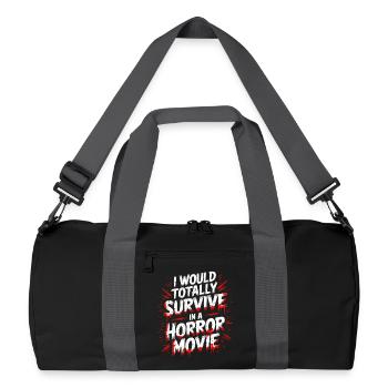 Scary Horror Movie Fans Halloween Horror Movie - Recycled Duffel Bag - black/graphite grey - Front