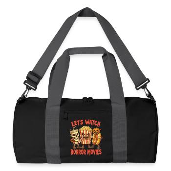 Scary Horror Movie Fans Halloween Horror Movie - Recycled Duffel Bag - black/graphite grey - Front