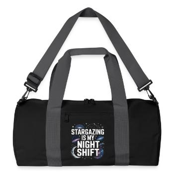 Astronom Galaxy Outerspace Universe Astronomie - Recycelte Duffel Bag - Schwarz/Graphitgrau - Vorne