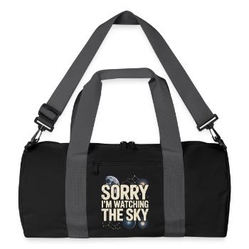 Astronom Galaxy Outerspace Universe Astronomie - Recycelte Duffel Bag - Schwarz/Graphitgrau - Vorne