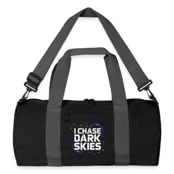 Astronom Galaxy Outerspace Universe Astronomie - Recycelte Duffel Bag - Schwarz/Graphitgrau - Vorne
