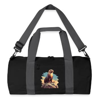 Sea Lions Sea Lion - Recycled Duffel Bag - black/graphite grey - Front