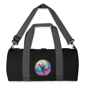 Sea Lions Sea Lion - Recycled Duffel Bag - black/graphite grey - Front