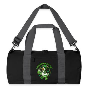 L’oie chanceuse drôle en liberté pour la Saint-Patrick - Sac de sport recyclé - noir/gris graphite - Devant