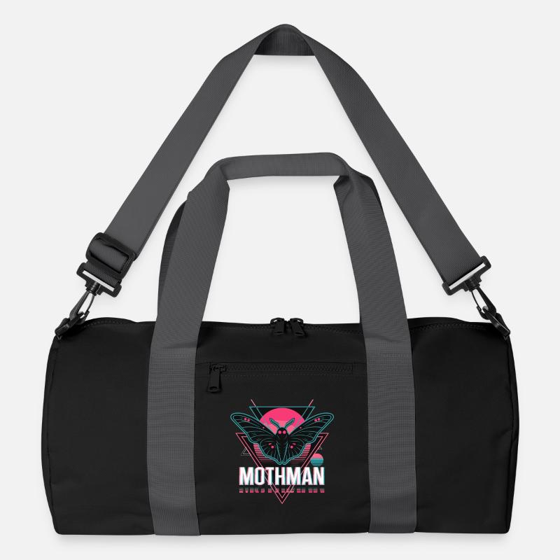  Mothman Retro Synthwave Kryptid Urban Legend 80er Recycelte Duffel Bag