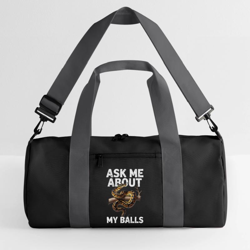 King Python Snakes Lover Terrarium Python Recycled Duffel Bag