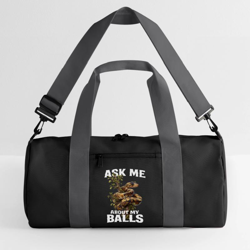King Python Snakes Lover Terrarium Python Recycled Duffel Bag