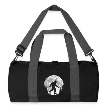 Bigfoot Roller Skating Mond - Recycelte Duffel Bag - Schwarz/Graphitgrau - Vorne