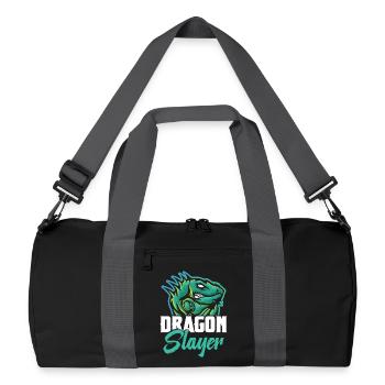 Dragon Hunter Reptile Hunting Gear Lizard Iguana - Recycled Duffel Bag - black/graphite grey - Front