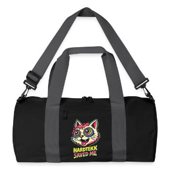 Hardtekk Tekke Ostdeutschland - Recycelte Duffel Bag - Schwarz/Graphitgrau - Vorne