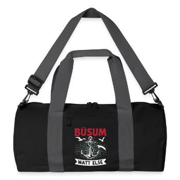 Vacances à la mer du Nord BÜSUM WATT AUTREMENT DRÔLE - Sac de sport recyclé - noir/gris graphite - Devant