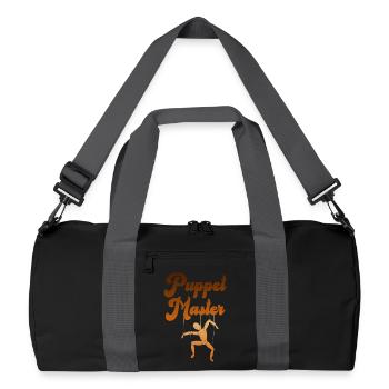Silhouette du marionnettiste - Sac de sport recyclé - noir/gris graphite - Devant