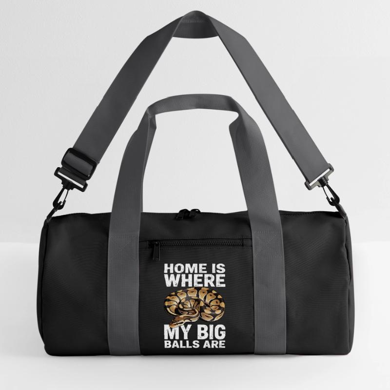 King Python Snakes Lover Terrarium Python Recycled Duffel Bag