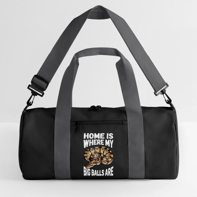 King Python Snakes Lover Terrarium Python Recycled Duffel Bag