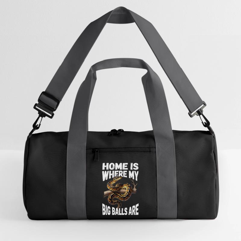 King Python Snakes Lover Terrarium Python Recycled Duffel Bag