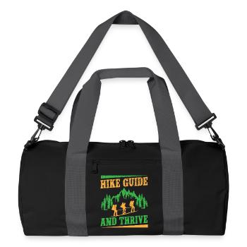 Girl Scout Leader Hike Guide & Thrive Scout - Recycelte Duffel Bag - Schwarz/Graphitgrau - Vorne