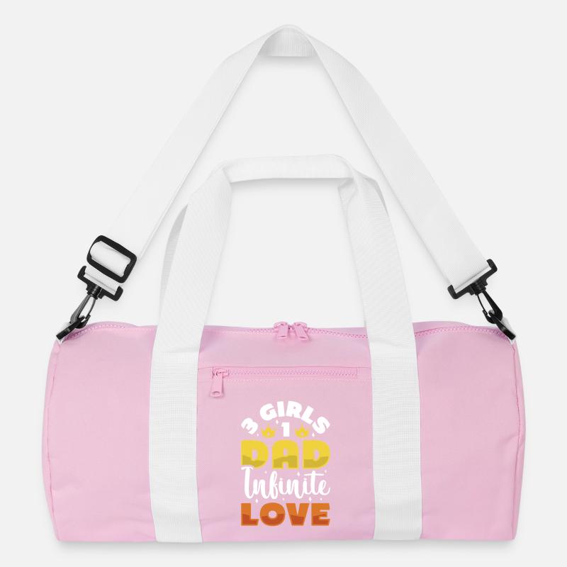 Papa Vater von drei Mädchen Töchtern Recycelte Duffel Bag