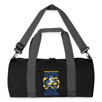 Wochenend-Vorhersage-Pack-Ripping-Karten-Sammler - Recycelte Duffel Bag - Schwarz/Graphitgrau - Vorne