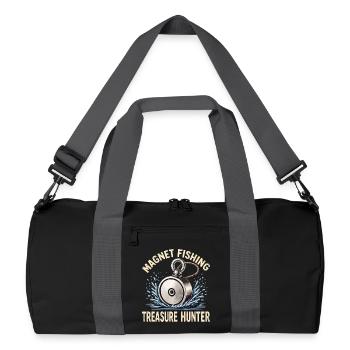 Pêche magnétique Chasseur de trésors - Sac de sport recyclé - noir/gris graphite - Devant