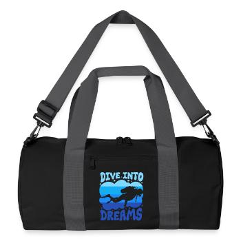 Divers Scuba Diving Diving - Recycled Duffel Bag - black/graphite grey - Front
