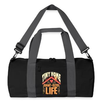 Tiny House - Recycled Duffel Bag - black/graphite grey - Front