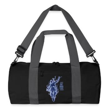 Nur noch ein Pack, ich schwöre, Sammelkartensammler - Recycelte Duffel Bag - Schwarz/Graphitgrau - Vorne