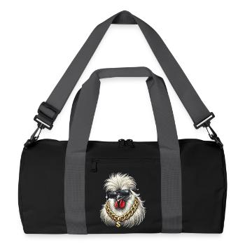 Silk Chicken - Recycled Duffel Bag - black/graphite grey - Front
