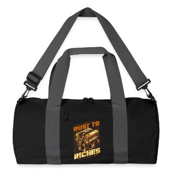 Auto Restauration Rust To Riches - Recycled Duffel Bag - black/graphite grey - Front