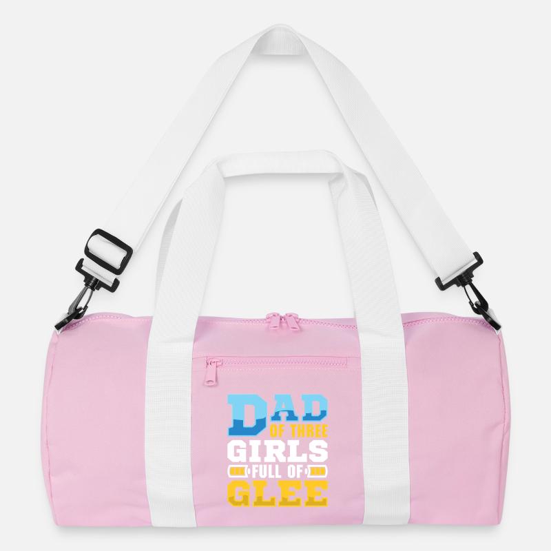 Papa Vater von drei Mädchen Töchtern Recycelte Duffel Bag